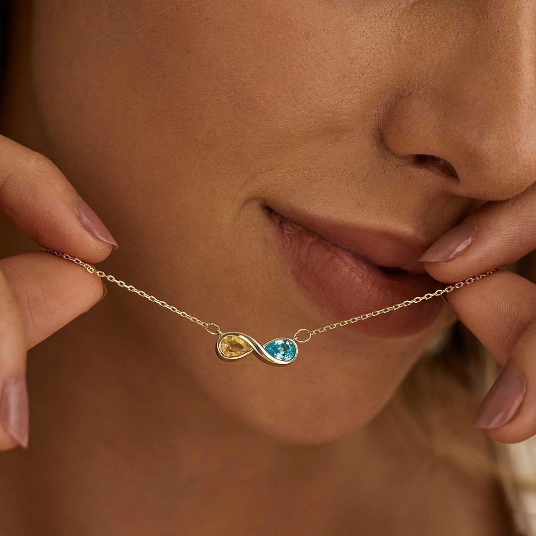 Forever Us Custom Birthstones Necklace