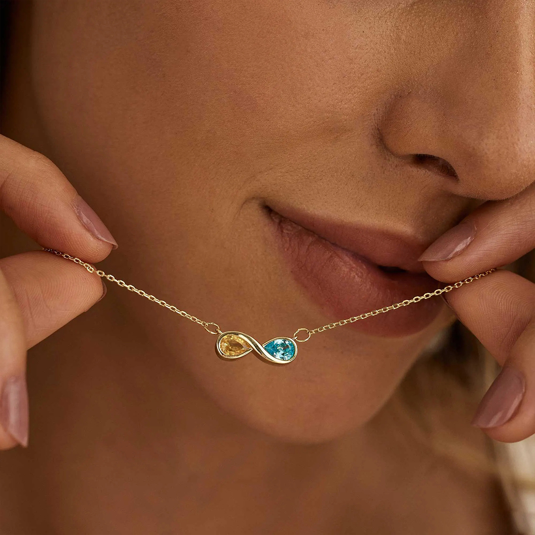 Forever Us Custom Birthstones Necklace