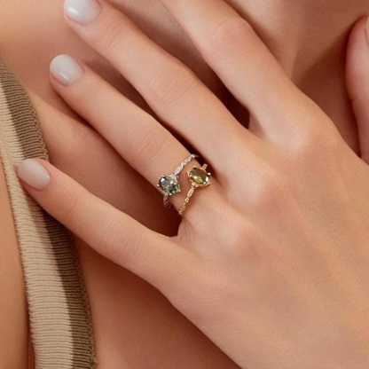 Kidney Disease Awareness Peridot Ring