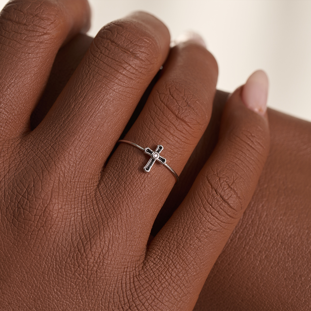 Faithful Daughter Cross Ring