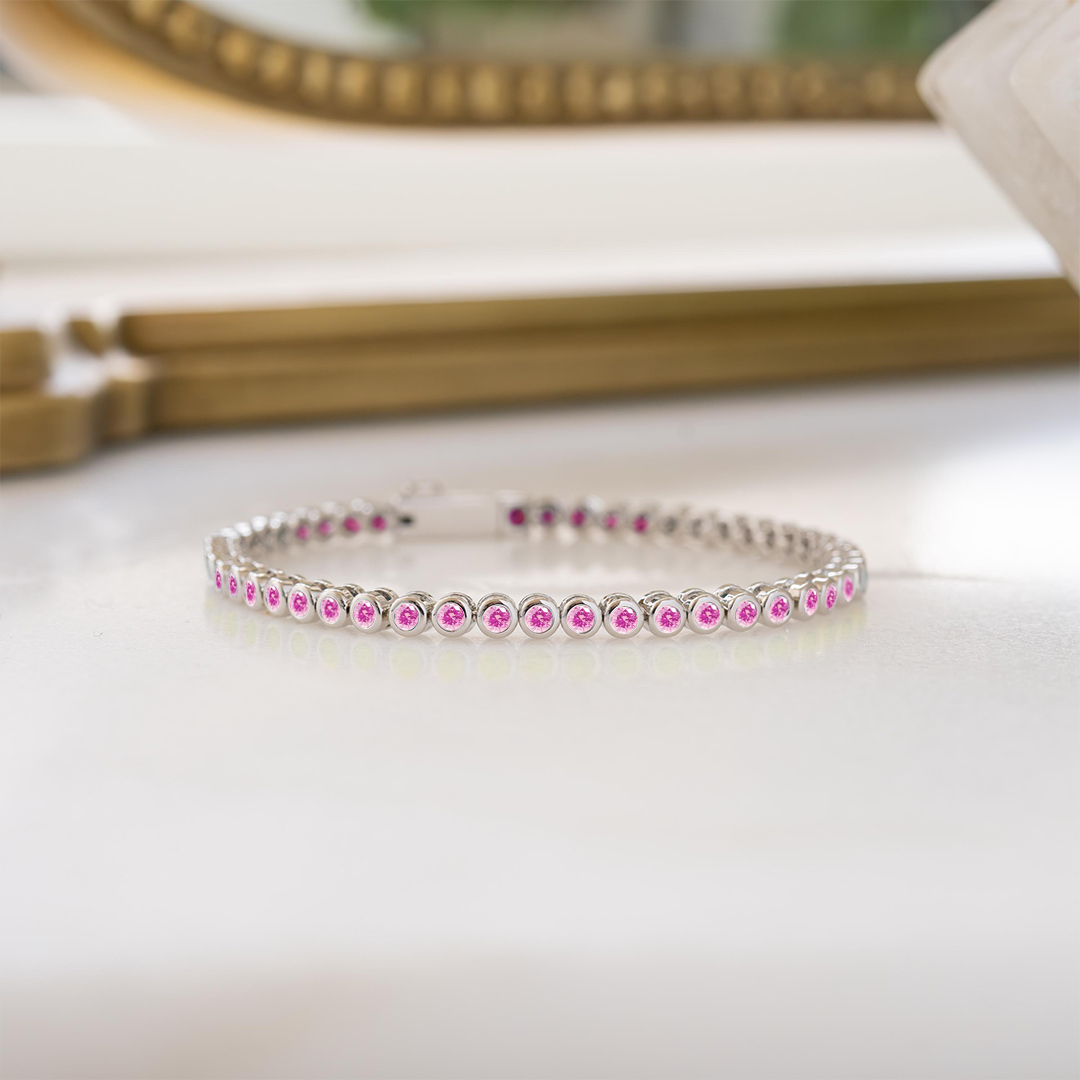 Breast Cancer Awareness Full Pink Support Bracelet