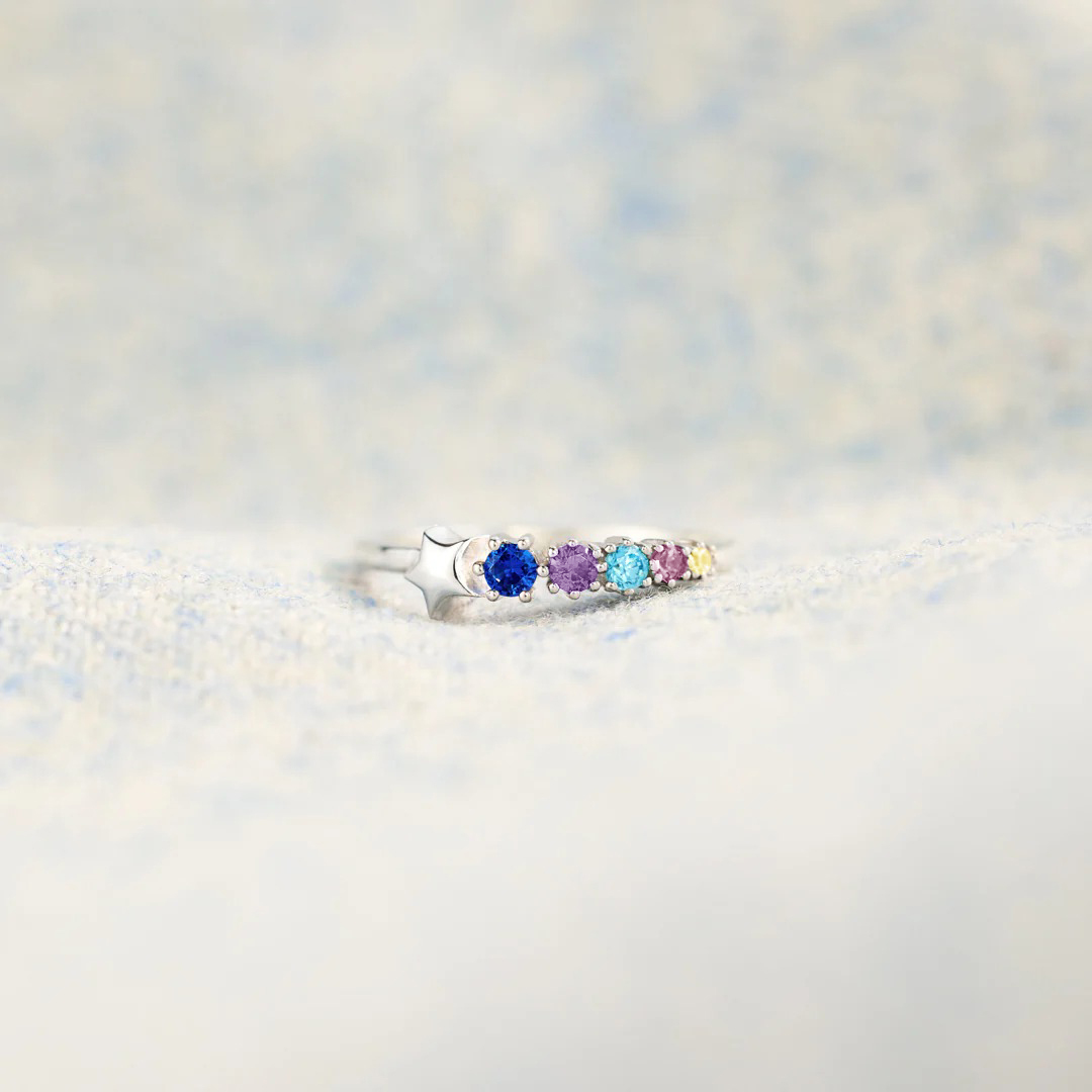 Grandma's Tear of Joy Shooting Star Ring