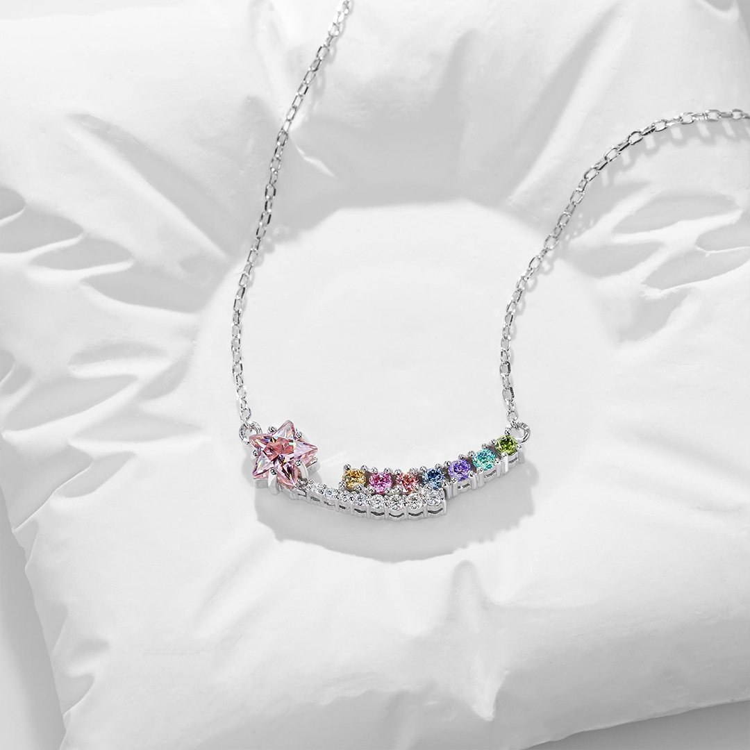 Grandma’s Shining Stars Personalized Star Necklace