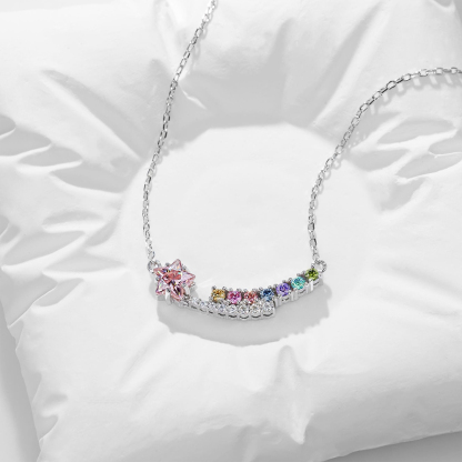 Grandma’s Shining Stars Personalized Star Necklace