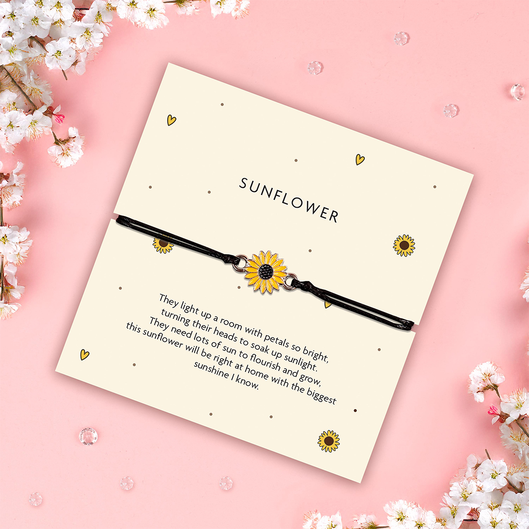 Friendship Sunshine Sunflower Bracelet
