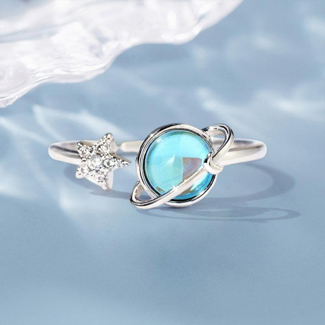 Don't Be Afraid Spinning Star Fidget Adjustable Ring