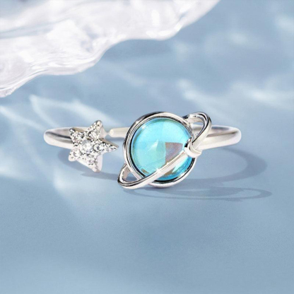 Don't Be Afraid Spinning Star Fidget Adjustable Ring