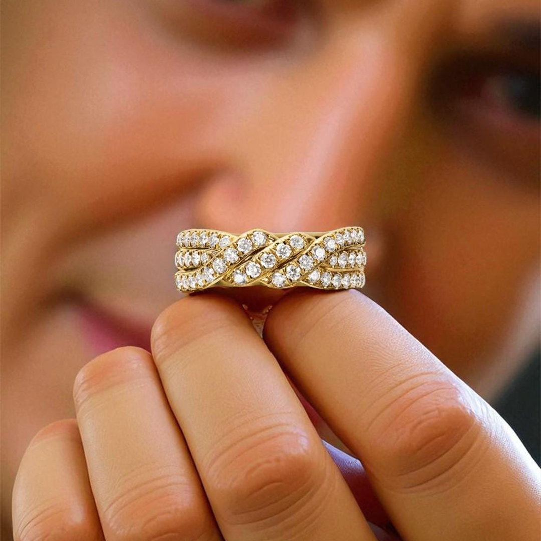 Angel’s Knot Twisted Diamonds Ring