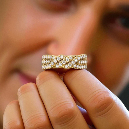 Angel’s Knot Twisted Diamonds Ring