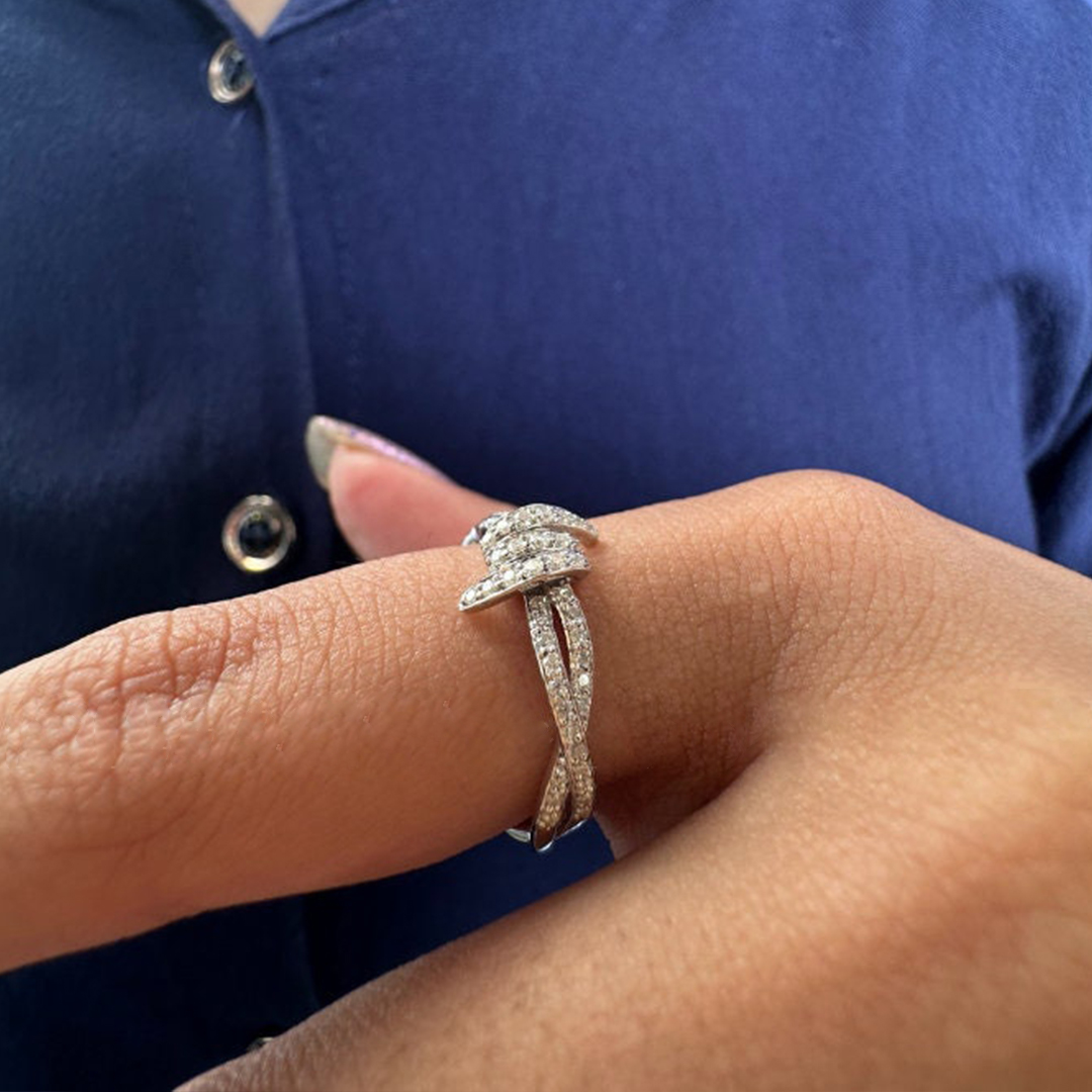 Heavenly Bond Infinity Knot Ring