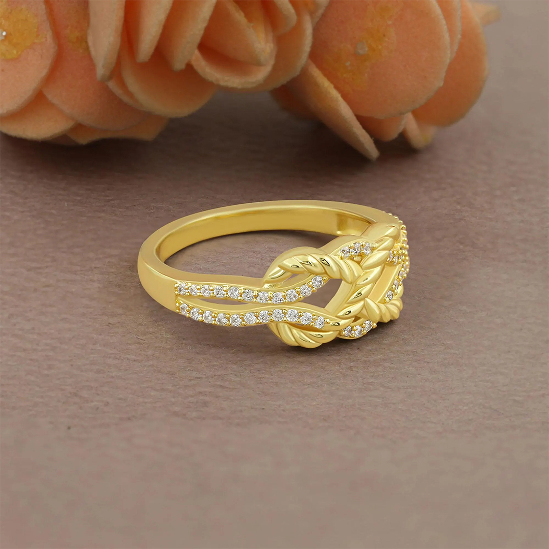 Angel-Tied Mother & Daughter Knot Ring