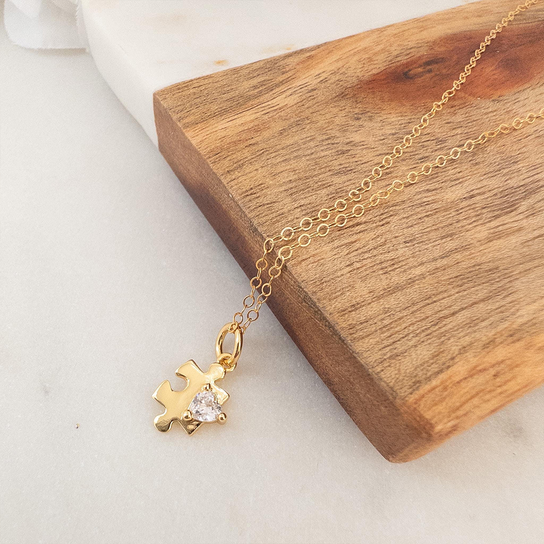 Autism Awareness My Unique Puzzle Piece Necklace