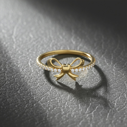 Mother-Daughter Bond Bow Ring