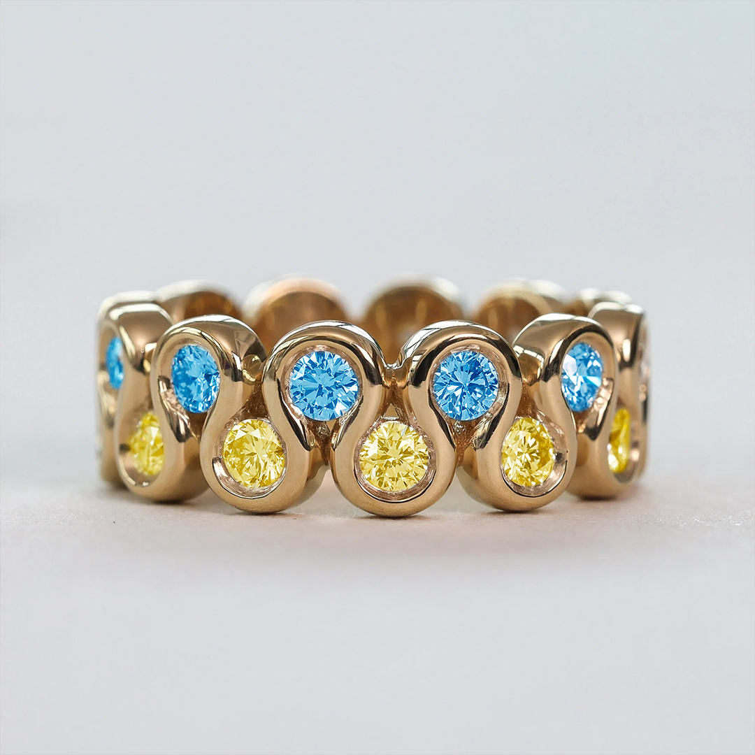 World Down Syndrome Day Double Wave Ring