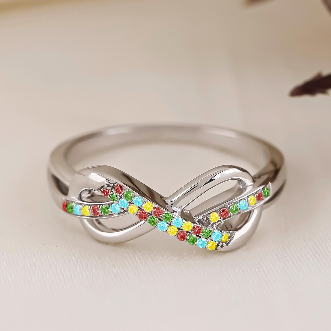 Autism Awareness Spectrum of Love Ring