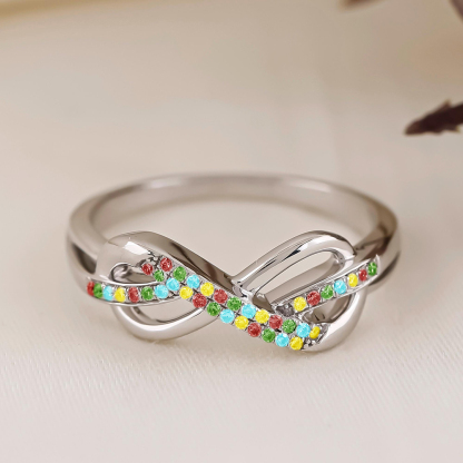 Autism Awareness Spectrum of Love Ring