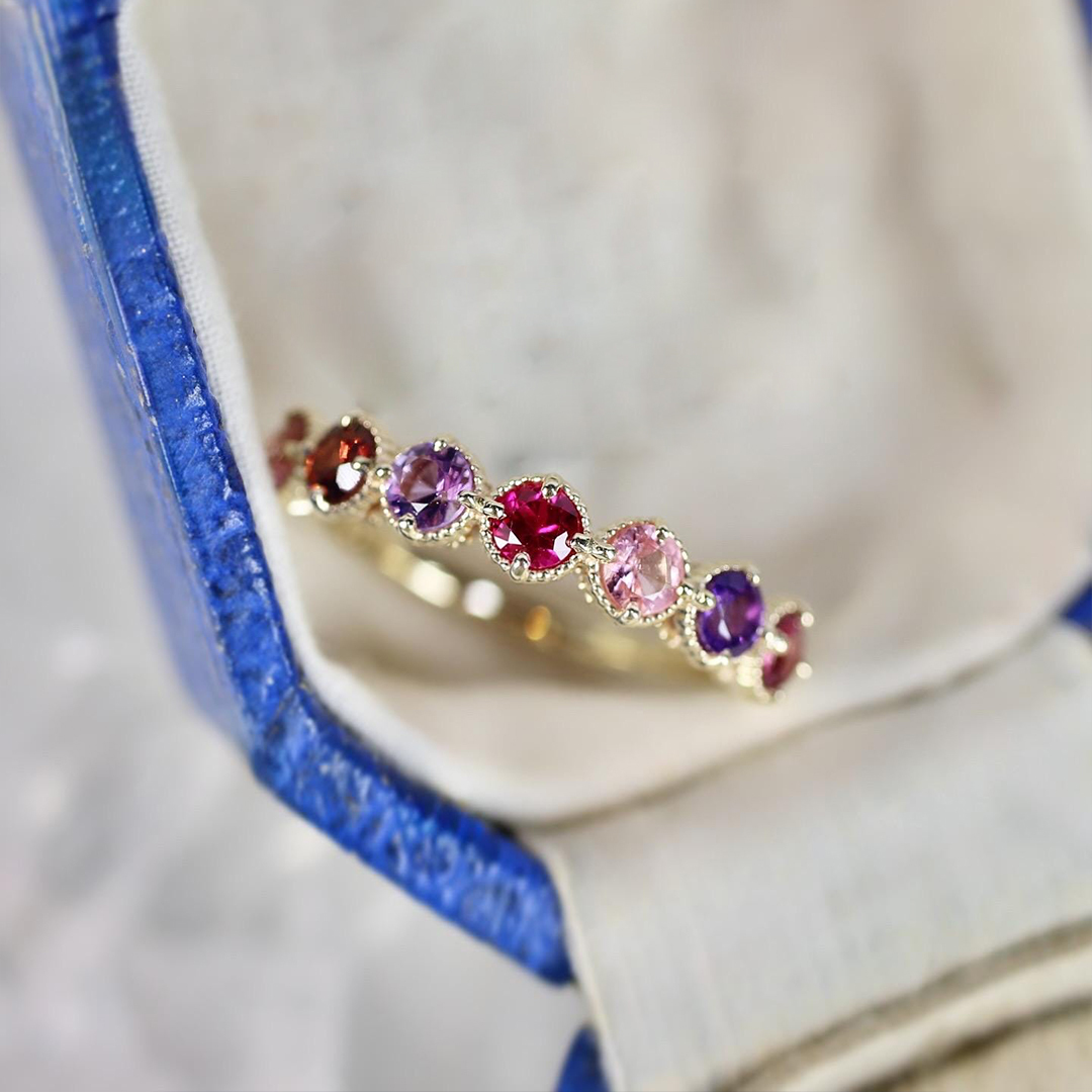 Grandma’s Tears of Joy A Lifetime of Love Birthstone Ring