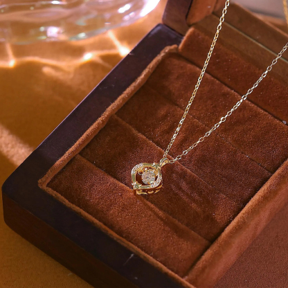 Self Love and Inner Peace Tiny Moon and Star Necklace