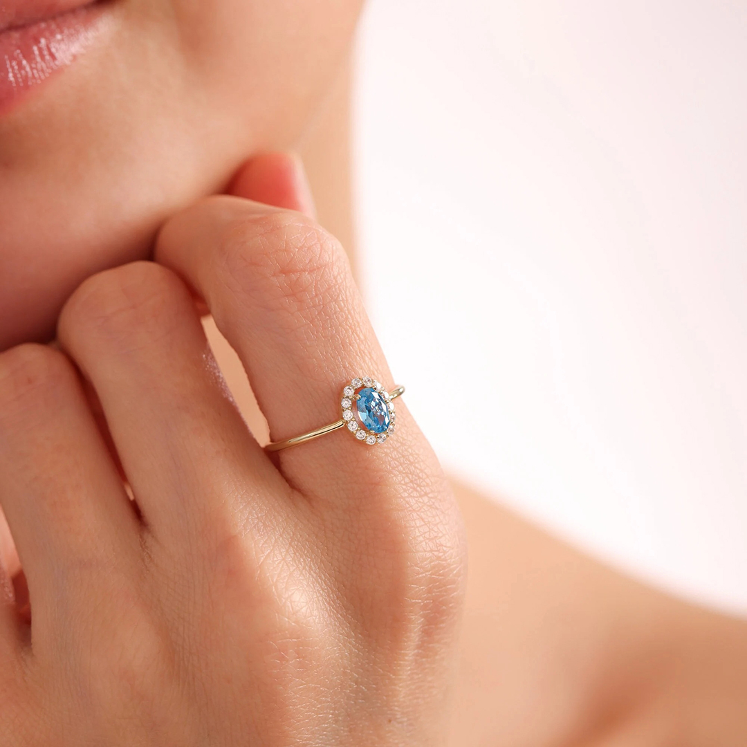 To My Mom Personalized Birthstone Ring