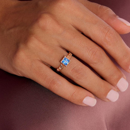 To My Mom Love You Forever Baguette Ring