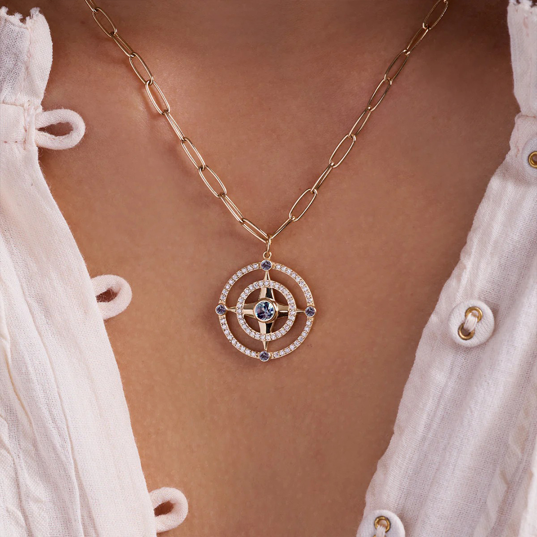 New Chapter Custom Birthstone Circle Necklace