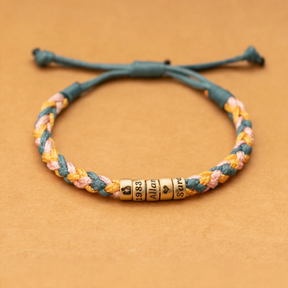 Gift To Father Personalized 1-9 Name Bracelet