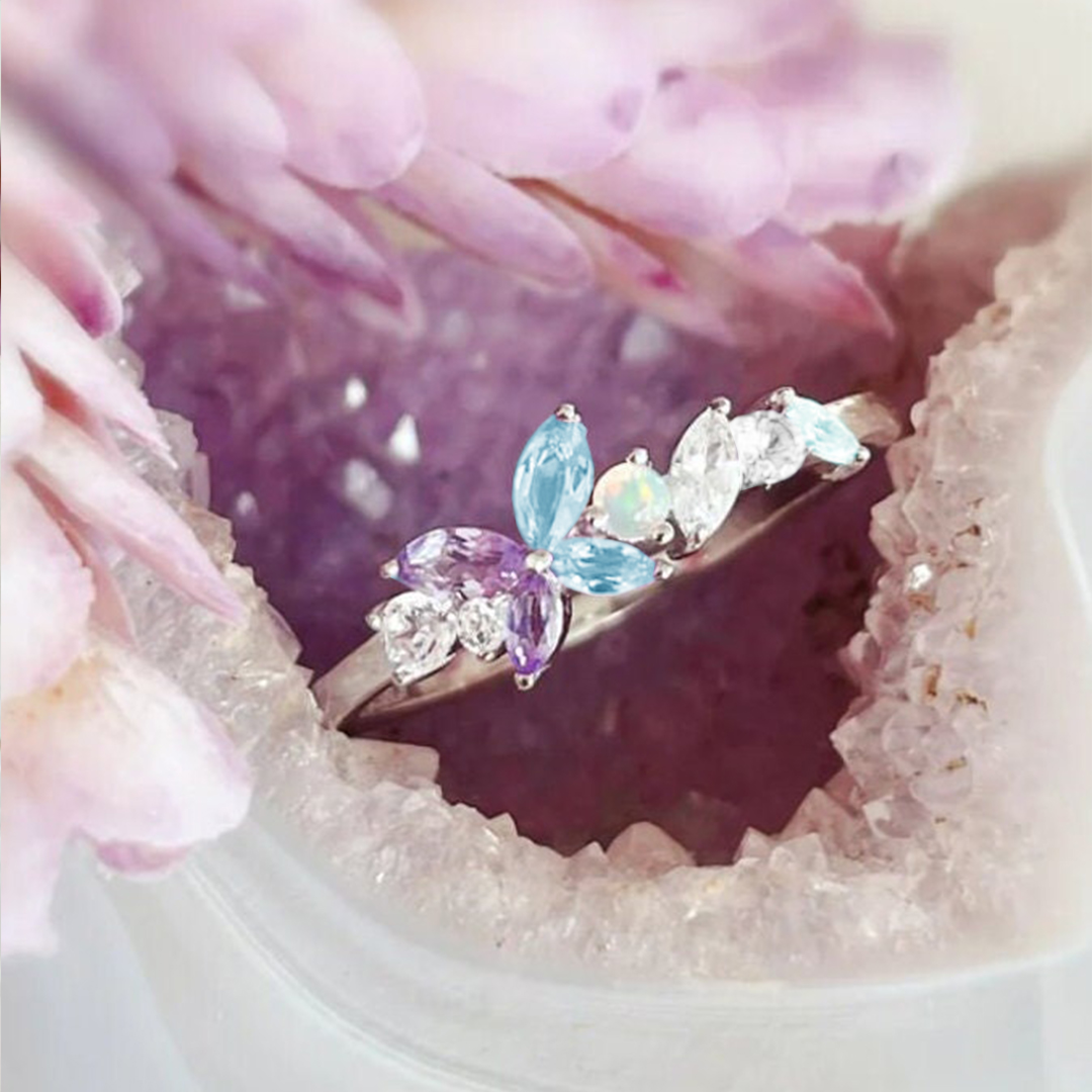 World Thyroid Day Butterfly Ring