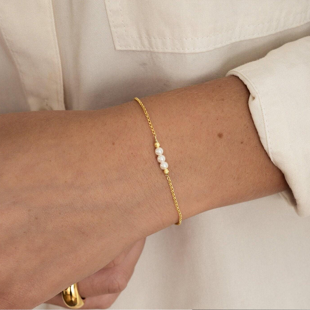 Father's Day Memorial Pearl Bracelet
