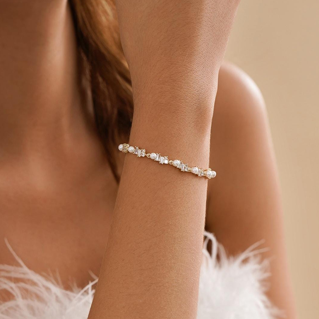 Father's Day Gift Minimalist Pearl Bracelet