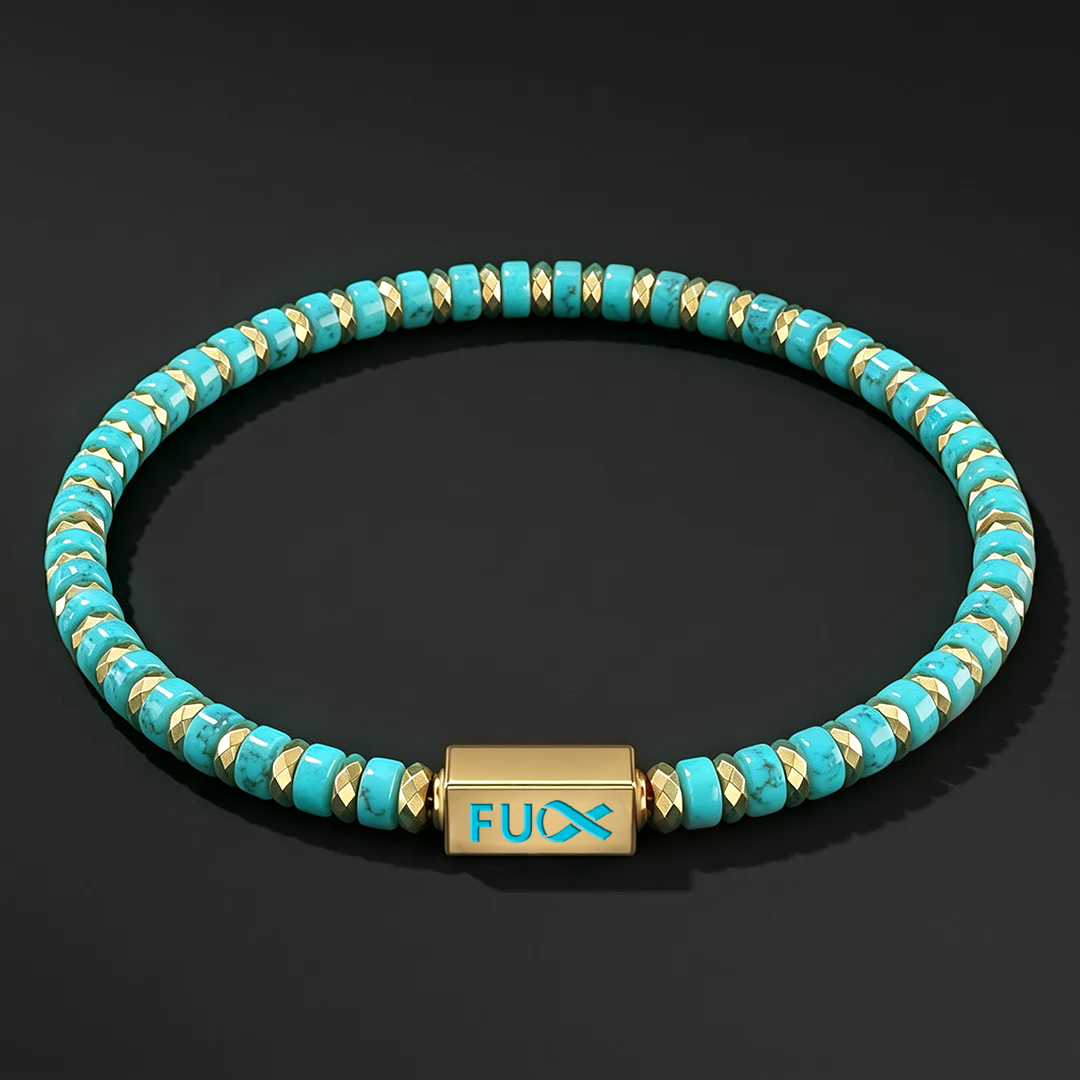 Ovarian Cancer Awareness Teal Magnet Bracelet