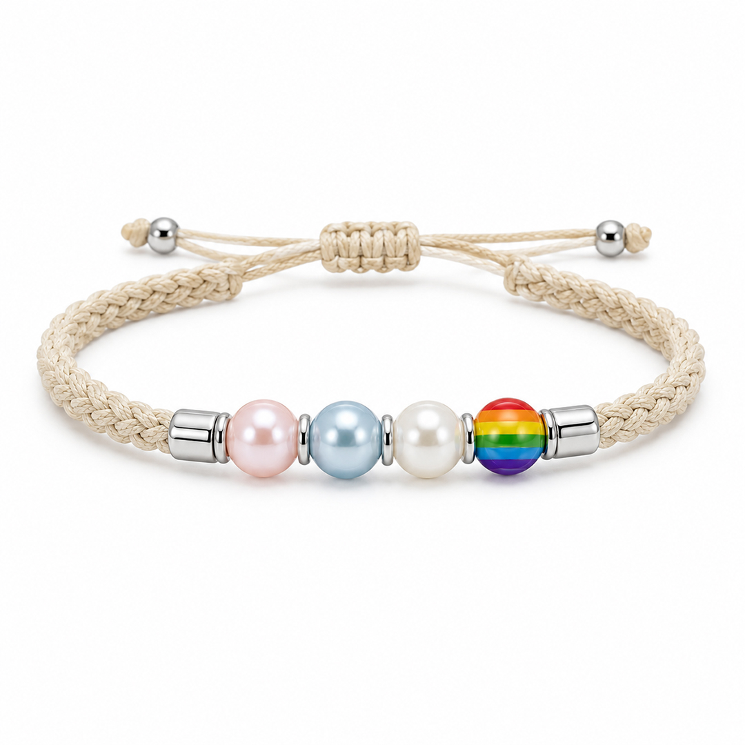 Personalized 2-7 Beads Rope Bracelet