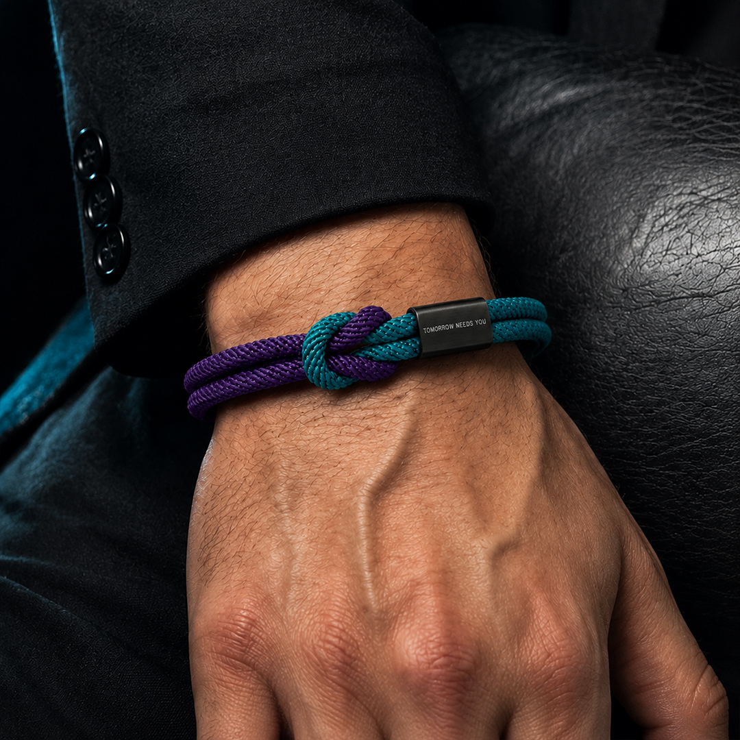 Stay — Tomorrow Needs You Engraved Bracelet