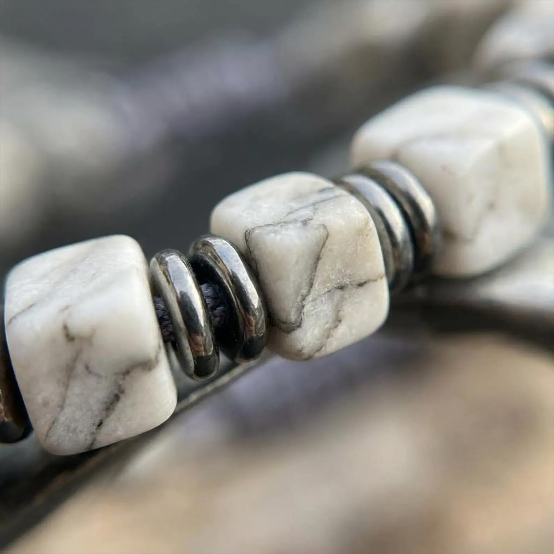 Fierce in White Lung Cancer Awareness Bracelet