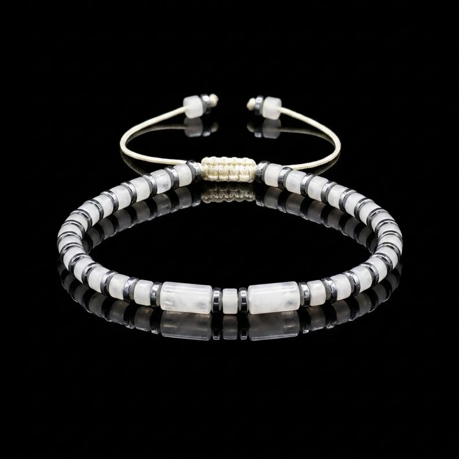 White Against Cancer Lung Cancer Awareness Bracelet