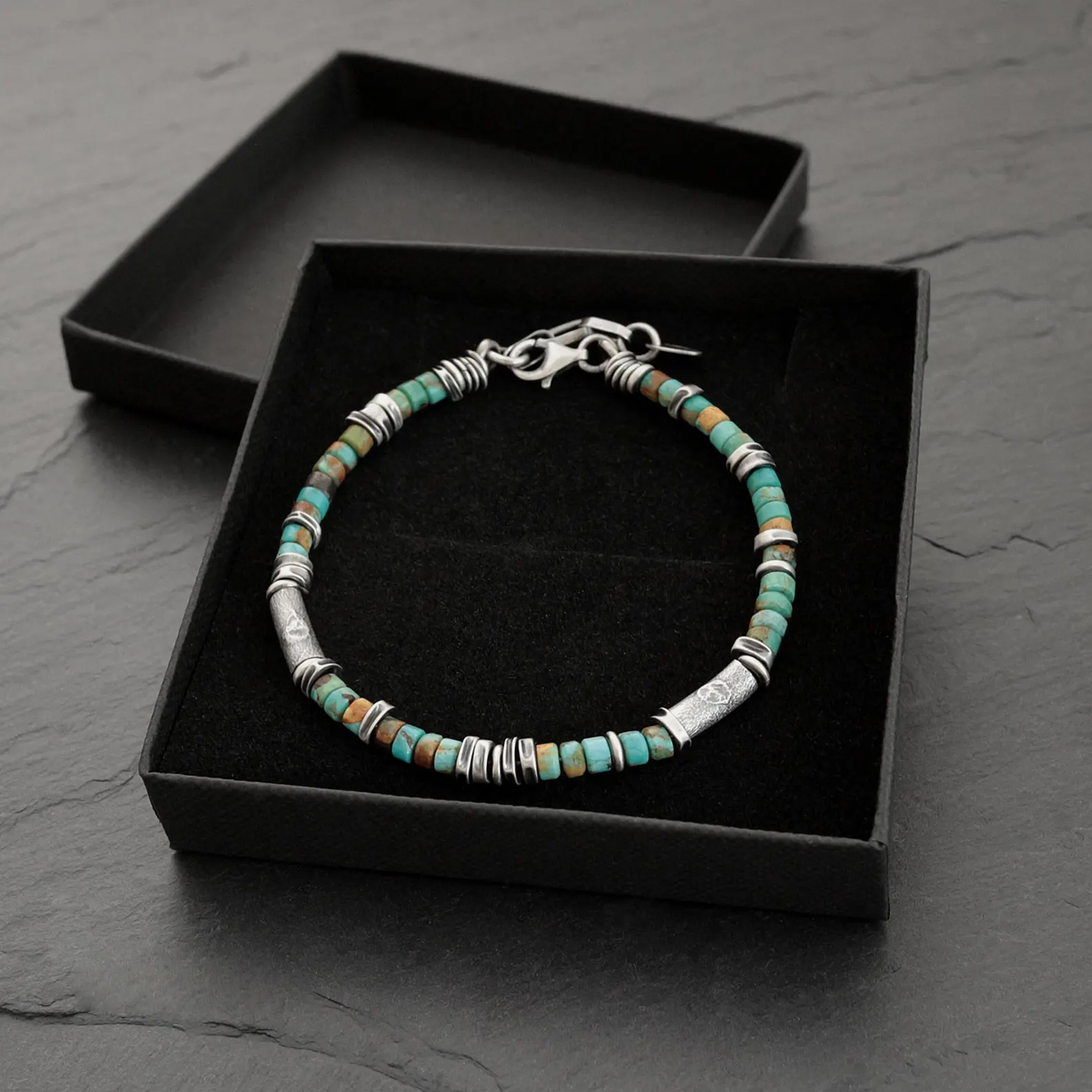 Light Blue Hope and Strength Prostate Cancer Awareness Bracelet