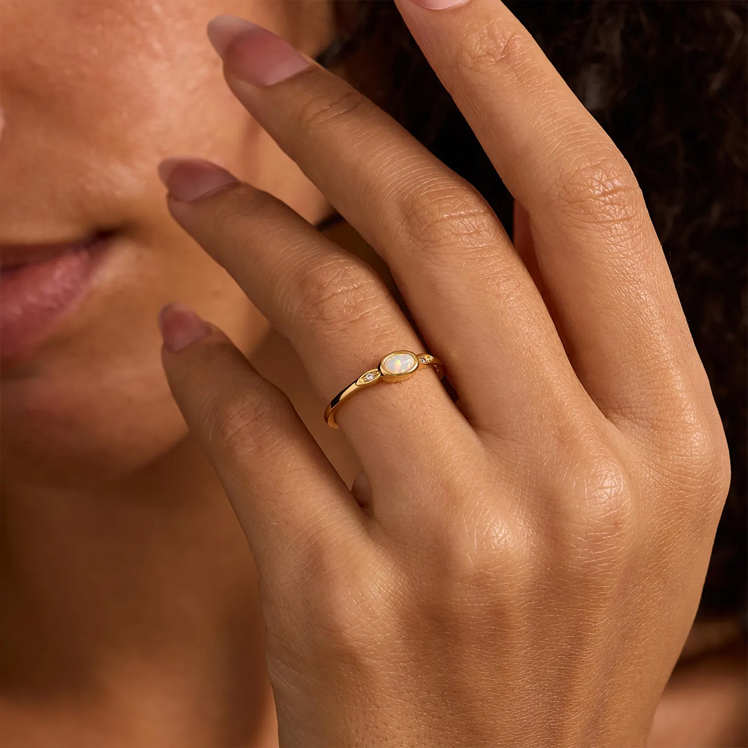 A Moment of Calm Opalite Ring