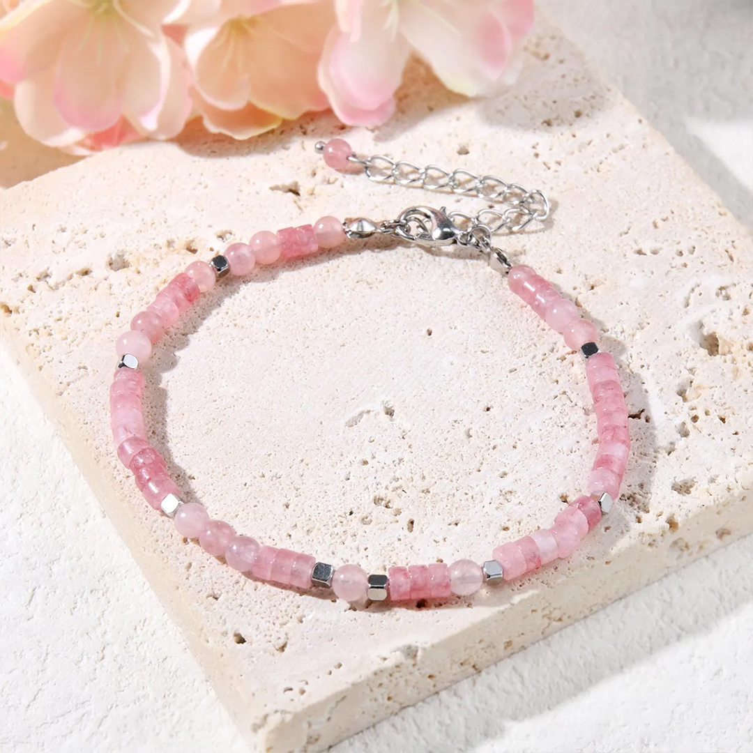 Enough in Every Chapter Breast Cancer Awareness Pink Bracelet