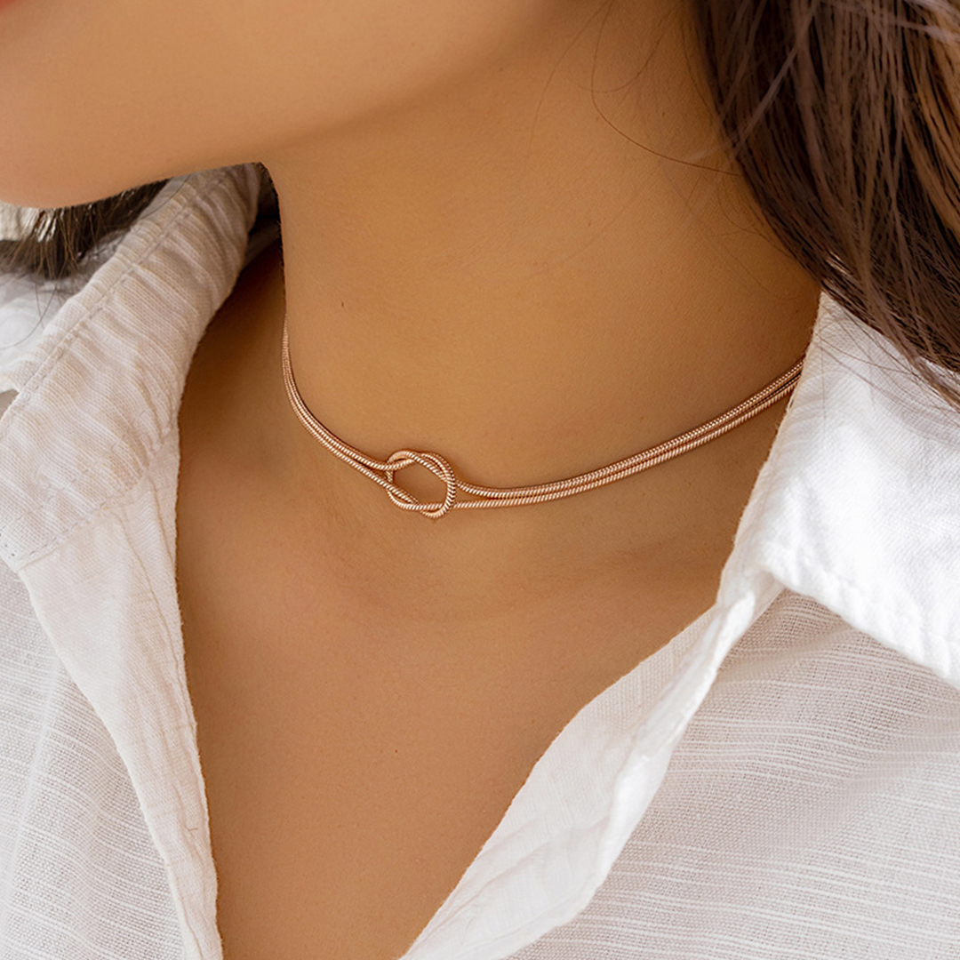 Mother & Daughter Bond Knot Necklaces