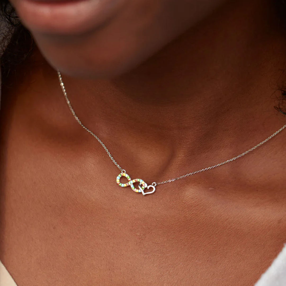 Star Mom Infinity Heart Necklace