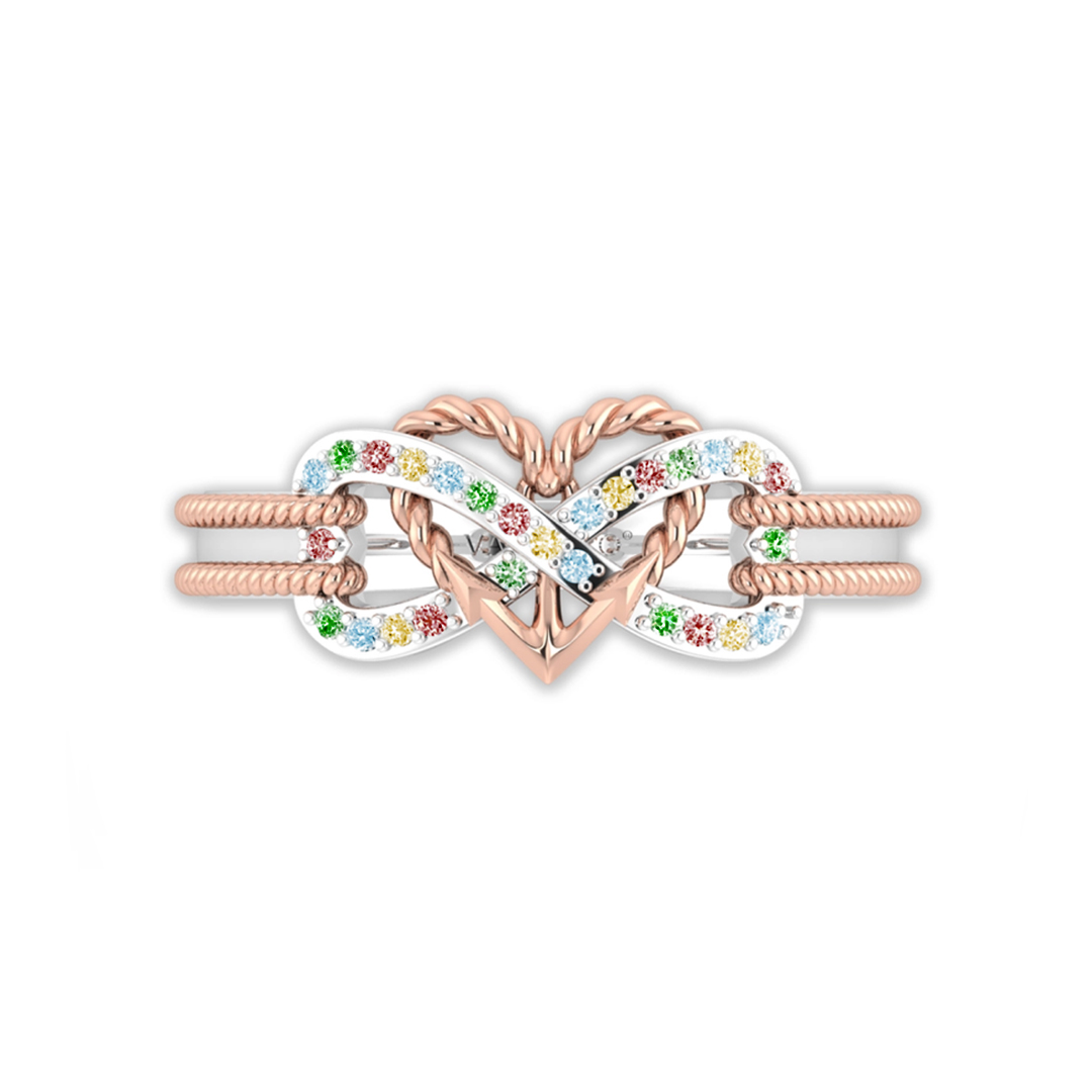 Strength in Every Star.Infinity Anchor Promise Ring