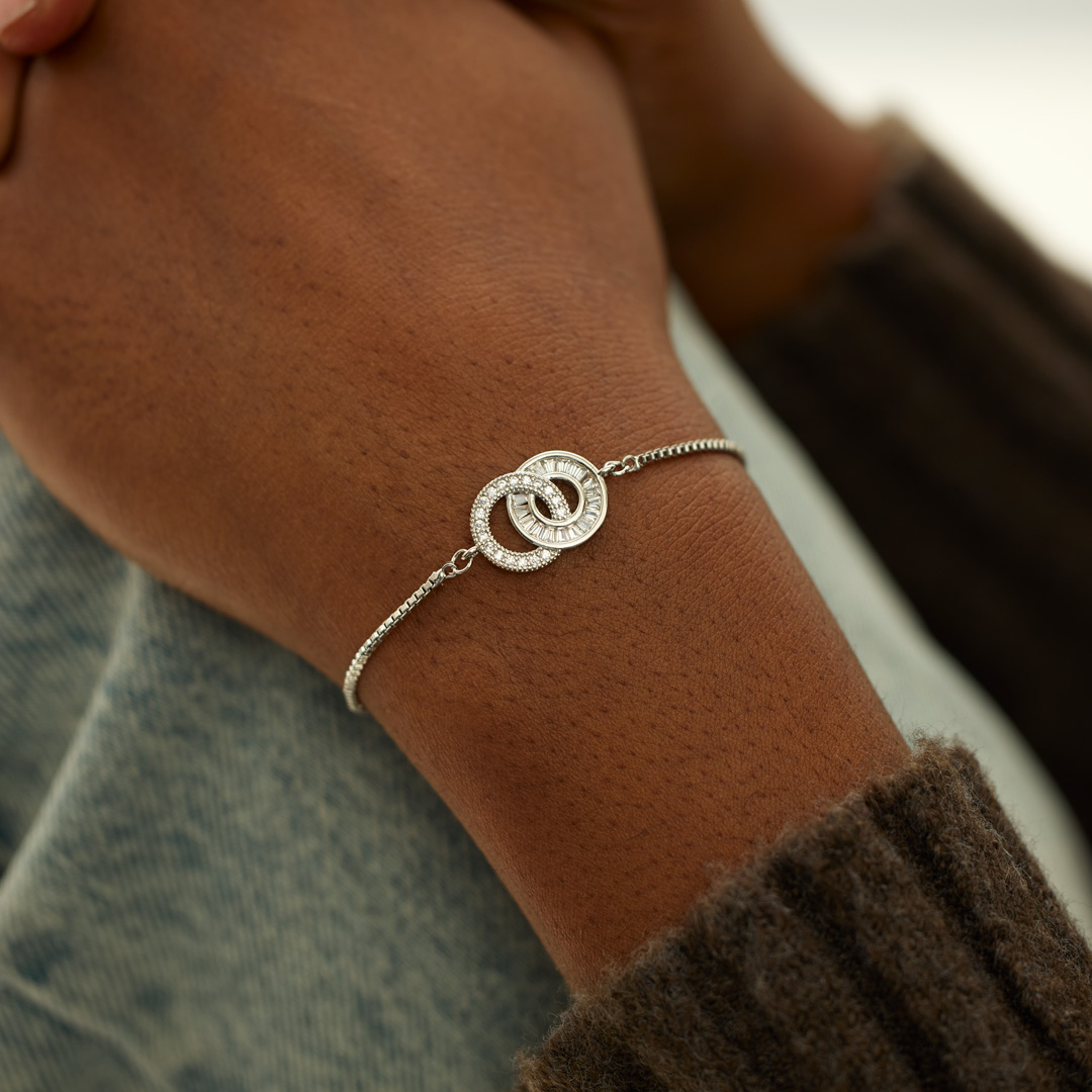 Our Bond Is Stronger Interlocking Circles Bracelet