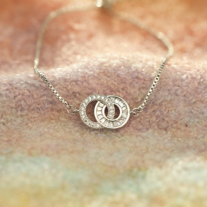 Our Bond Is Stronger Interlocking Circles Bracelet