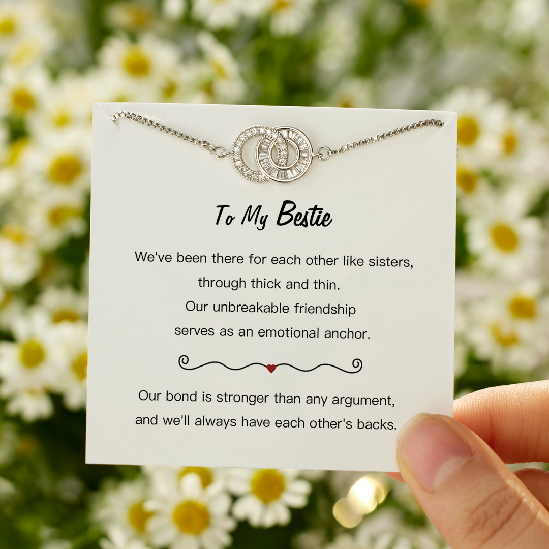 Our Bond Is Stronger Interlocking Circles Bracelet