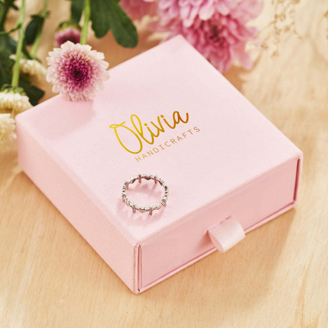 To My Daughter-Cross Heart Ring