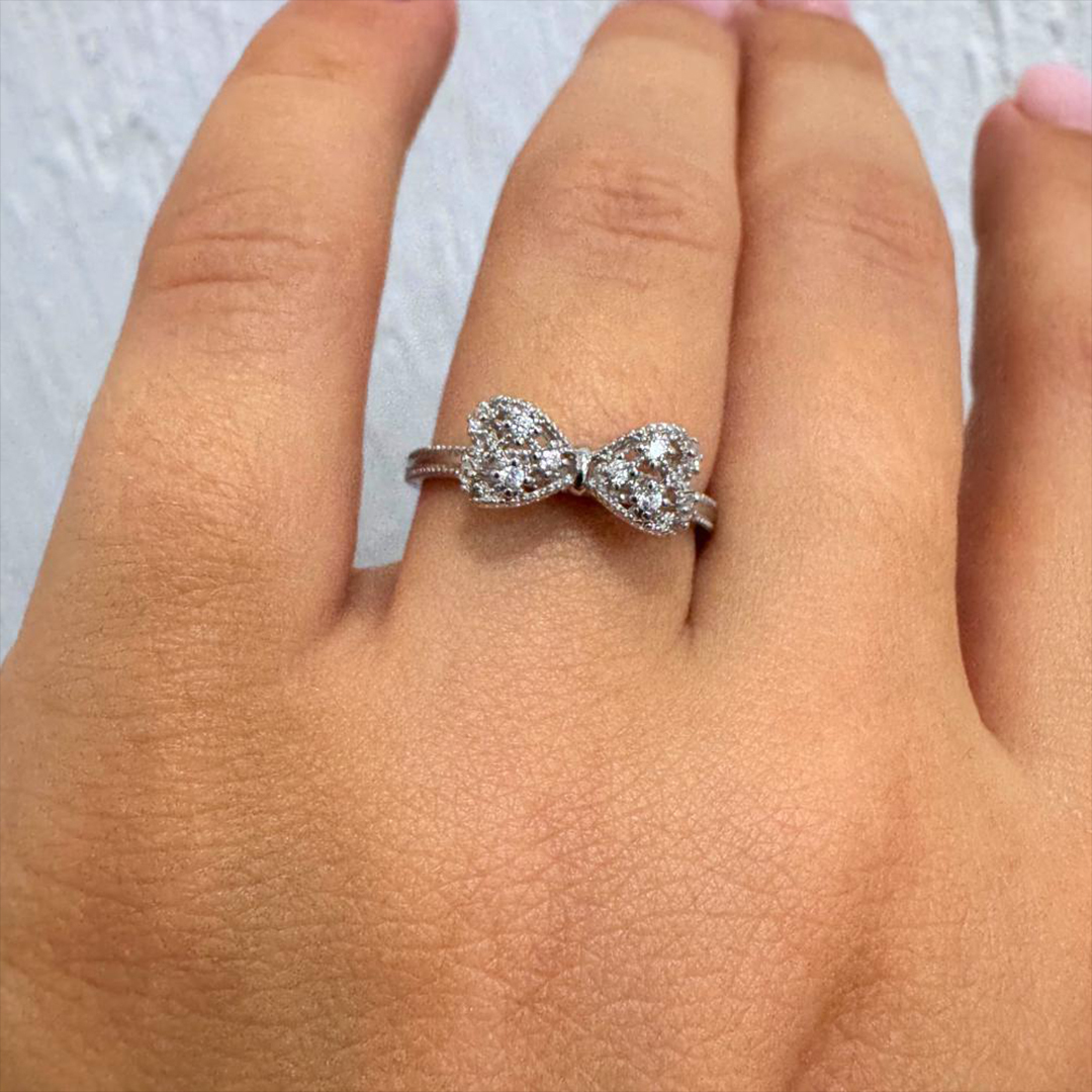 A Bond Tied by Love Bow Ring