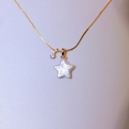 You’re Not Alone Baroque Pearl Star Necklace