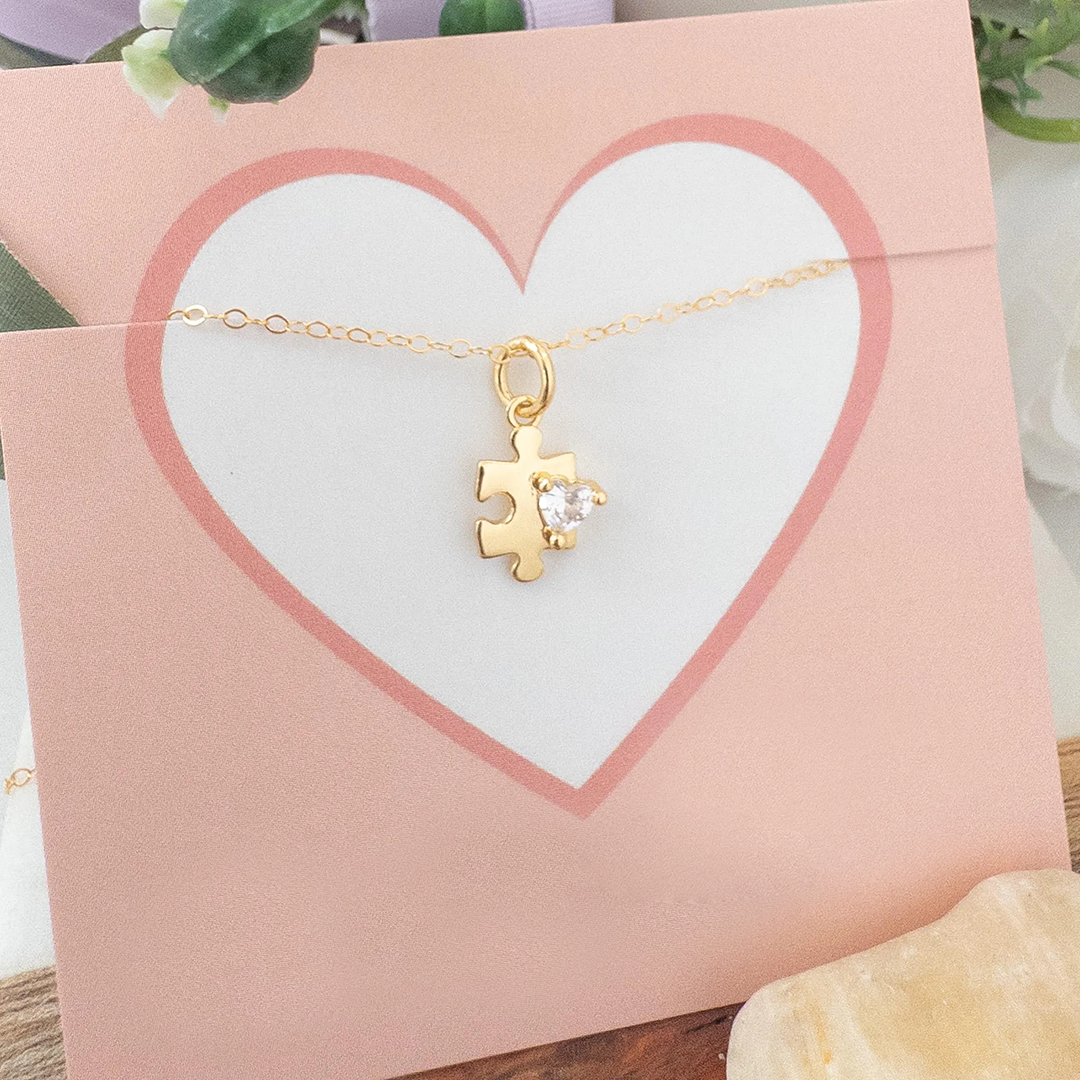 Autism Awareness My Unique Puzzle Piece Necklace