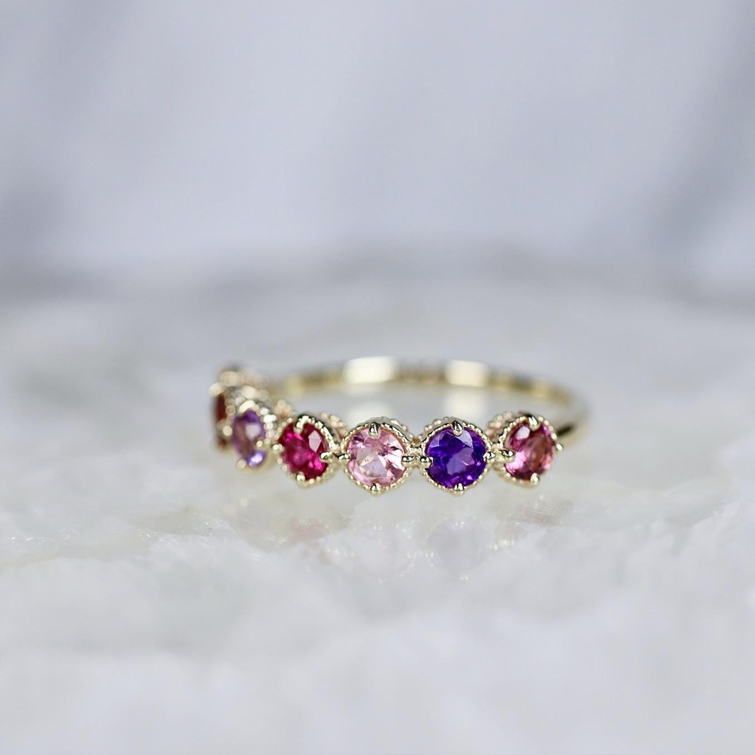 Grandma’s Tears of Joy A Lifetime of Love Birthstone Ring