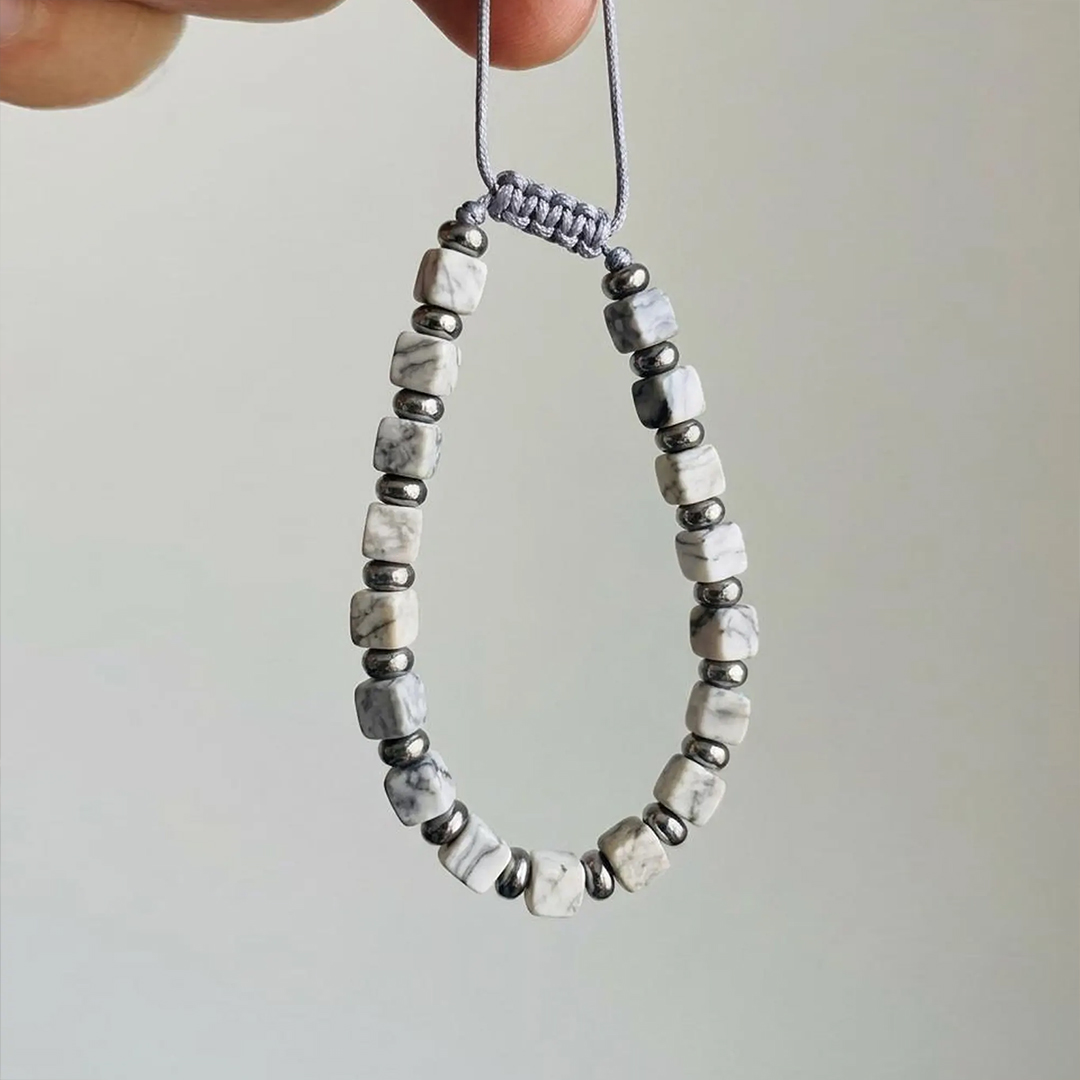 Fierce in White Lung Cancer Awareness Bracelet