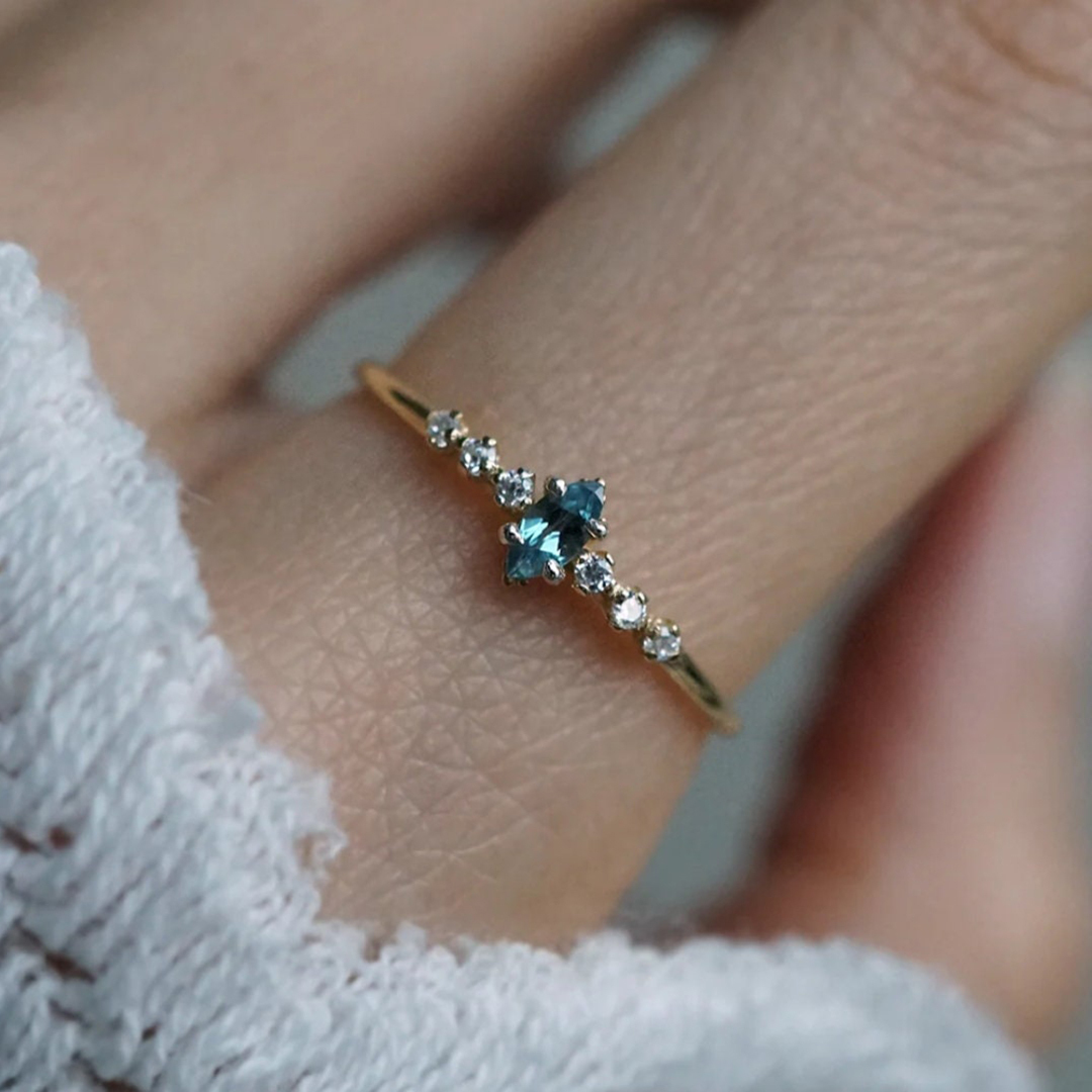 Love Me Until I Am Me Again Teal Ring